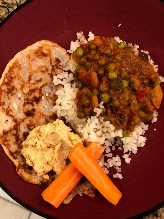 coconut flour naan bread
